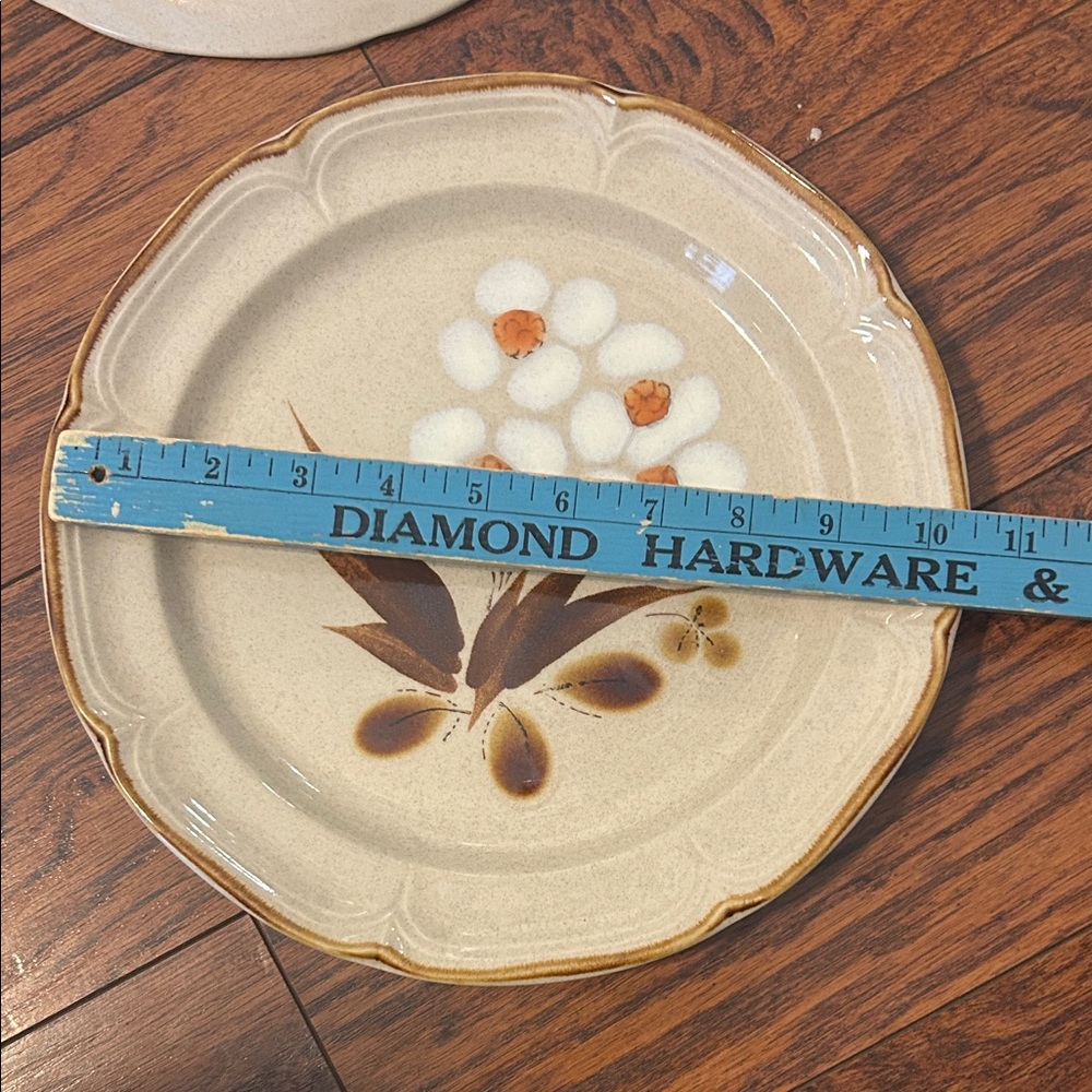 Vgt Hearthside Castlewood dinner plates. Hand painted stoneware Japan. - Picture 11 of 11